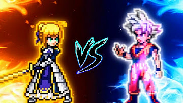 Saber OP VS Goku DBS V3.5 OP (all form) in Jump Force Mugen 😱