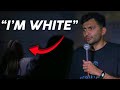 Comedian confused by white ladys job  nimesh patel  stand up comedy crowd work