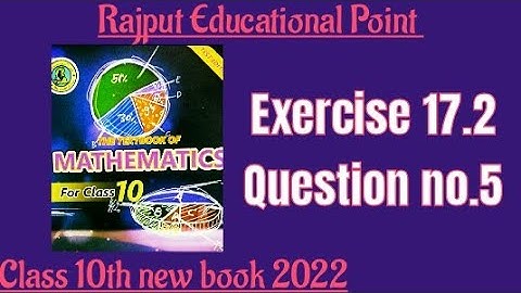 Exercise 17.2 | Question no.5 | class 10th new book 2022 sindh board