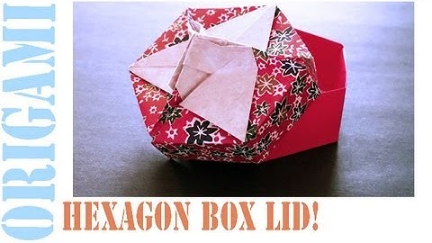 Easy Origami Hexagon Box Lid Ver 6. (Modular 3 Unit) Tutorial!
