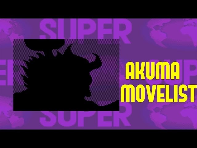 Akuma Movelist (SFA) PT1 #Capcom #retrogaming #Streetfighter