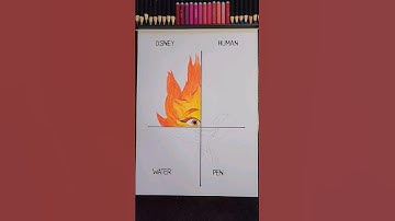 One drawing of ✨️ Ember Lumen ✨️ but 4 different Styles! Part 1 #shorts