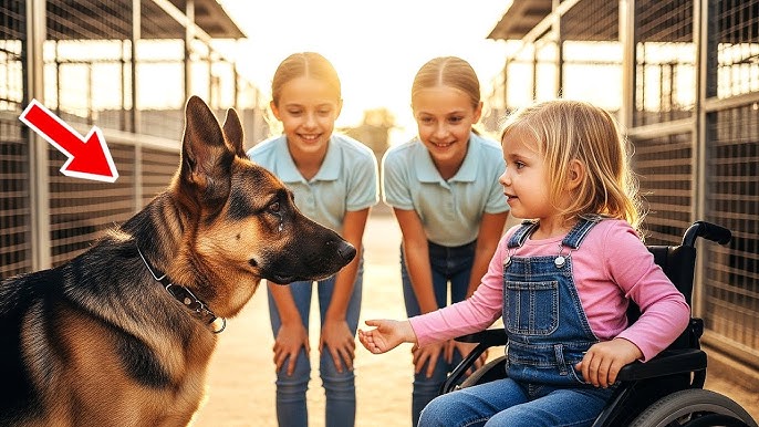 Paralyzed Little Girl Visits Shelter—What This Aggressive German Shepherd Did Next Shocked Everyone! - YouTube