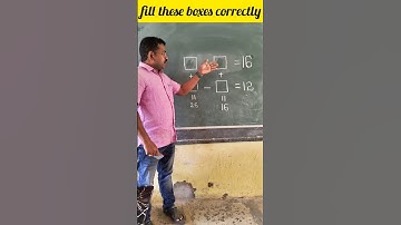 fill these boxes correctly / I.Q test - 12 #education #students #donate  #maths #youtubeshorts