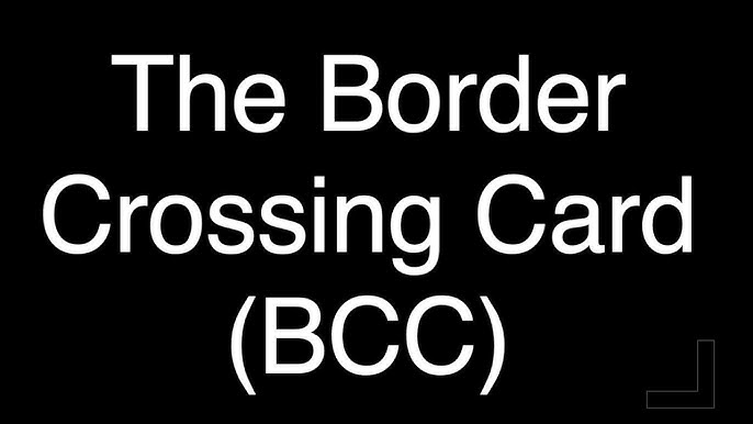 Border crossing card