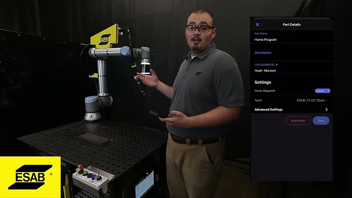 How to Update the Home Position on ESAB’s Cobot