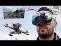 Flying drones with the apple vision pro  the 4000 fpv goggle
