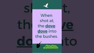 Present, Bass, Dove - Homographs 3 - #englishpronunciation #americanenglish #englishvocabulary