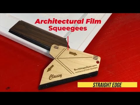 Squeegee made for Architectural Film. Learn how to use the Straight Edge side.