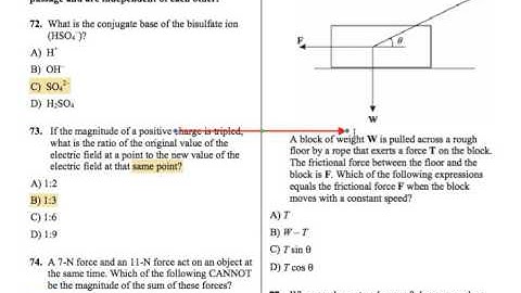 MCAT 2015 Chemistry/Physics Selected MC 1 - CurveSetter Tutoring