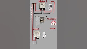 2 phase service with changeover switch connection #shorts #youtubeshorts #shortvideo #rselectric1m