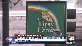 California gov. gavin newsom is ordering the closure of all bars,
wineries, and nightclubs to prevent spread coronavirus.