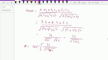 Analytical solid geometry : - ( Angle between two lines ; Solving problems ) - 16.