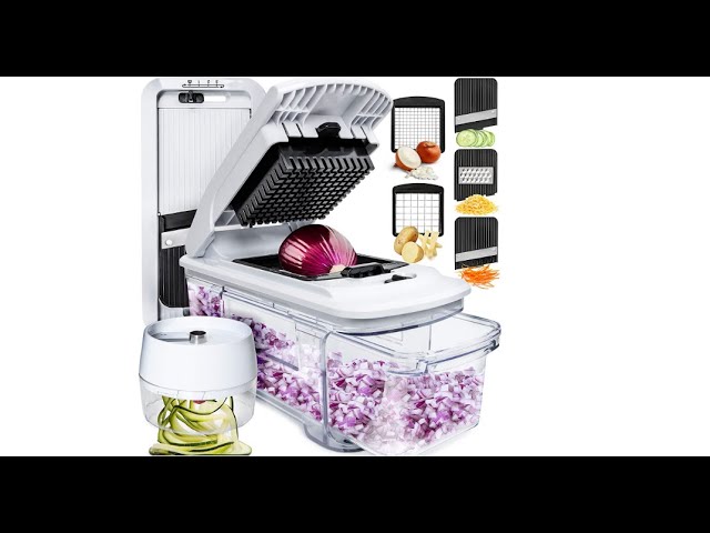 Fullstar All in 1 Vegetable Chopper, Mandoline Slicer and Cheese Grater 