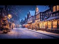 Música relajante de villancicos navideños 🎄 Acogedora chimenea navideña con nevada❄️🔥Música navideña