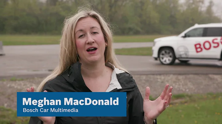 Bosch’s infrastructure communication can warn driver of pedestrians in walkway