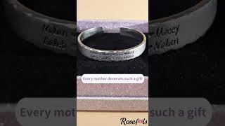 Rosefeels Mother's Day Mom Grandma Family Name Cuff Kids Bracelet, Color Increasing Mother's Day🌳