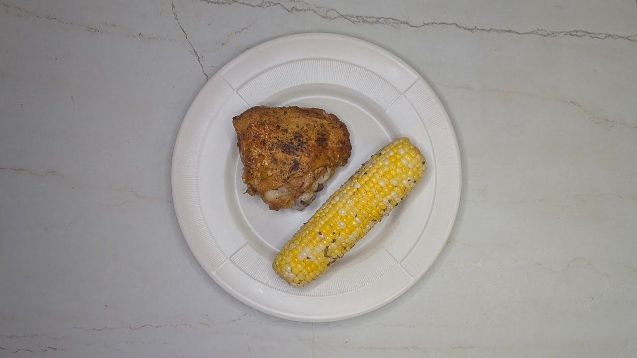 A Chicken Thigh Recipe: Crispy Skin-on Bone-in Chicken Thigh. A 