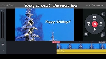 How to make texts blink and change their color using Kinemaster