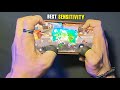 Pro Player 3 Finger HUD Settings⚙️ + Best Sensitivity👍|| Free Fire Accuracy+Speed Handcam Gameplay🔥