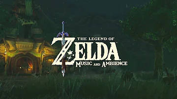 a peaceful rainy day 🌧 relaxing zelda videogame music help you sleep while it's raining ambience.