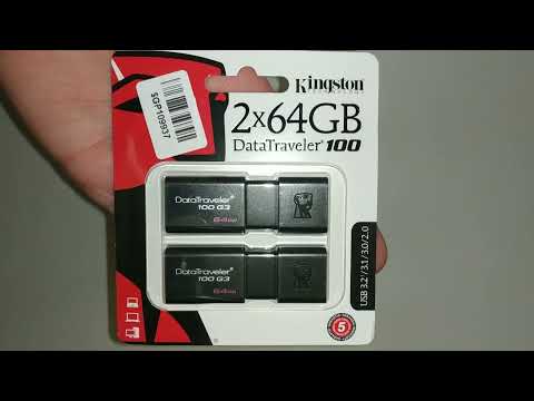 Kingston DataTraveler 100 G3 2x64GB USB 3.0 (DT100G3/64GB-2P)