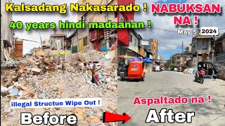 Kalsadang nakasarado Nabuksan na ! Aspaltado at Madaanan NA ! Mindoro St Sampaloc Manila May 5 2024