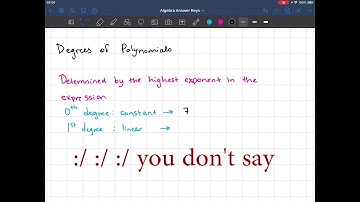 Big Ideas Algebra 1 - 7.1 - Introduction to Polynomials
