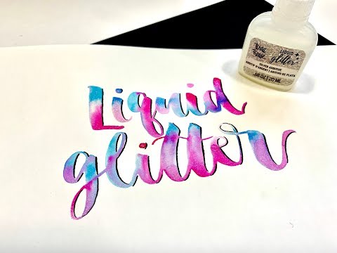 Brea Reese How to Use Liquid Glitter Ink Tutorial - Marie Diemert Artist