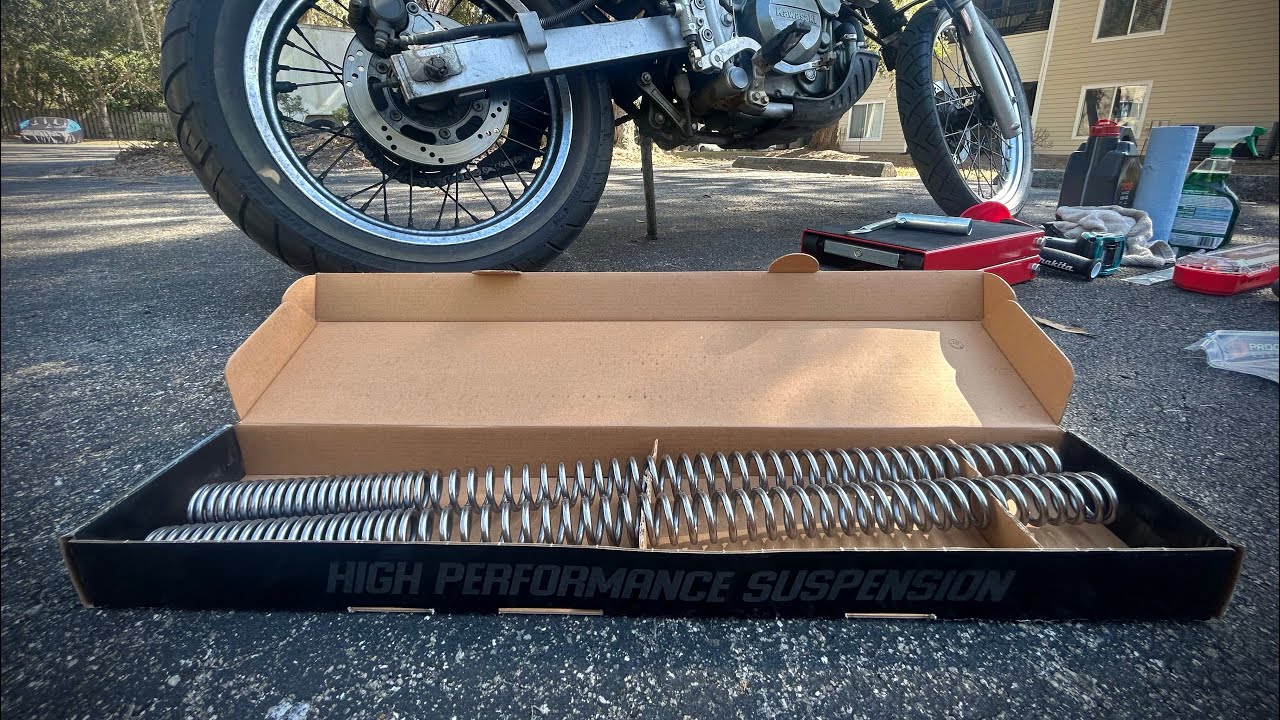 KLR650 Gen-1: Progressive Suspension Spring Upgrade