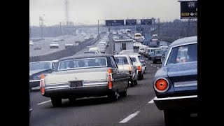 Driving to the LA County Fair in 1968 on the 10 freeway | Los Angeles CA Super 8 film