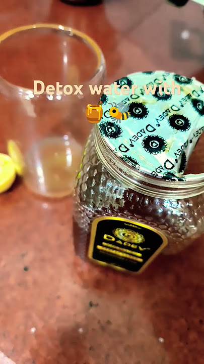 detox water with raw honey 🍯 and lemon 🍋 #water #detoxification