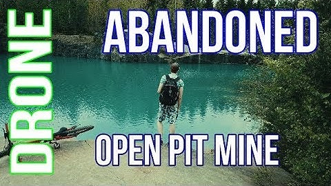 DRONE: Abandoned open pit mine