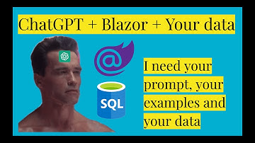 ChatGPT Blazor and SQL Server. Use OpenAI API to create recomendations using your own data.