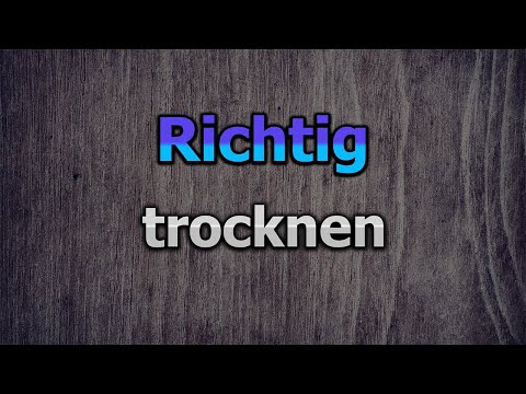 Video: Wie trocknet man Stapelsteine?