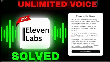 How To Solve Elevenlabs Unusual Activity Defected Problem | Step By Step