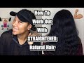 How To Preserve Straightened Natural Hair While Working Out + Overnight Heatless Waves