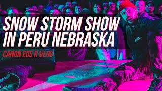 Snow Storm Show in Nebraska at Peru State (Ruslan EOS R Vlog)