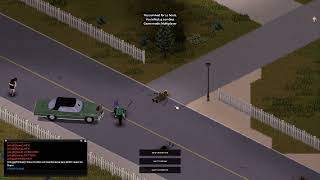 practicing project zomboid driving with friends