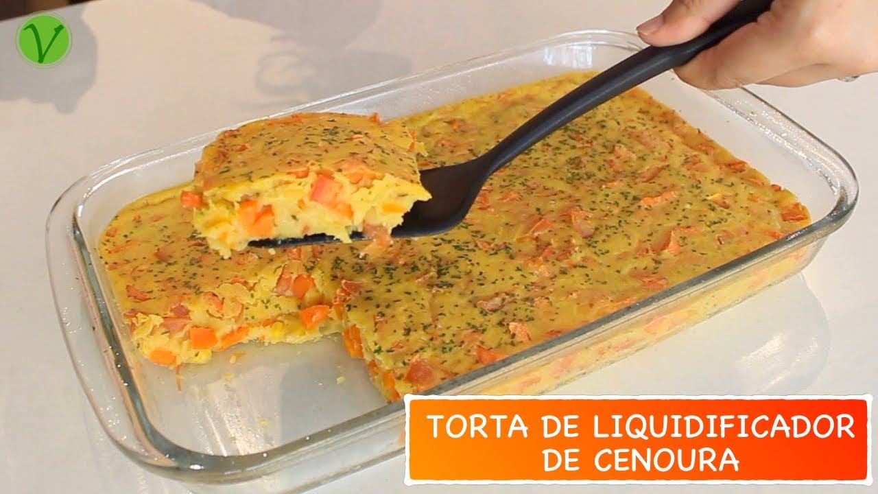 TORTA DE LIQUIDIFICADOR DE CENOURA SUPER FÁCIL (VEGANA) #617 |Receitas da Mussinha
