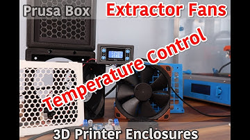 3D Printer Enclosure - Extractor Fan with Temperature Controller - Wiring - PrusaBox, Tukkari, Lack.