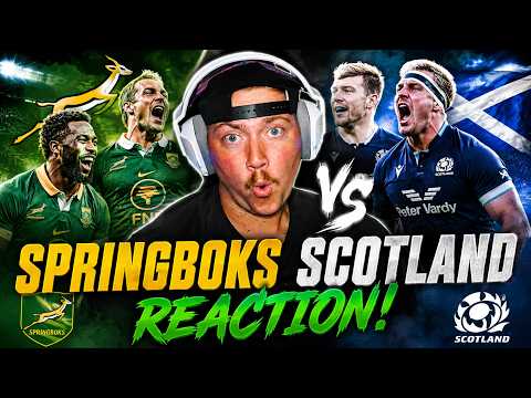 American Reacts to South Africa v Scotland | Match