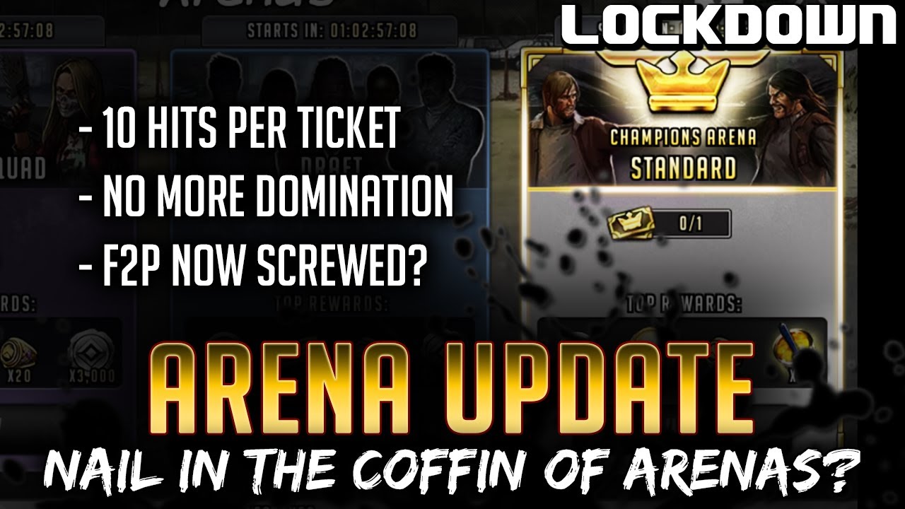 TWD RTS: Arena Update, Bad to Worse? The Walking Dead: Road to Survival