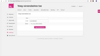 Hellodialog Verzendadres Toevoegen