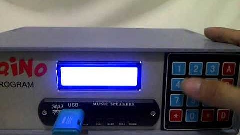Video Tutorial Bel Sekolah Mp3 otomatis tahap III, Bel Pabrik Otomatis Cara Setting Jadwal