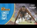 The longest ever olympic triple jumps  top moments