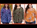 fantastic Blouses attractive look plus size women georgette and softly fabric layer panels style