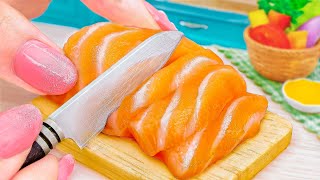 Perfect Miniature Salmon with Creamy Sauce Recipe Idea 🐟 Easy Cooking Tiny Food With Mini Yummy