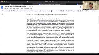 Psychology International A-level Oxford AQA 20 Mark Model Answer