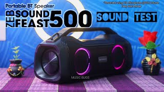 Zebronics Zeb - Sound Feast 500 (70W) [Budget Boombox]  - Sound Test | Kandar Guru | Music Bugs